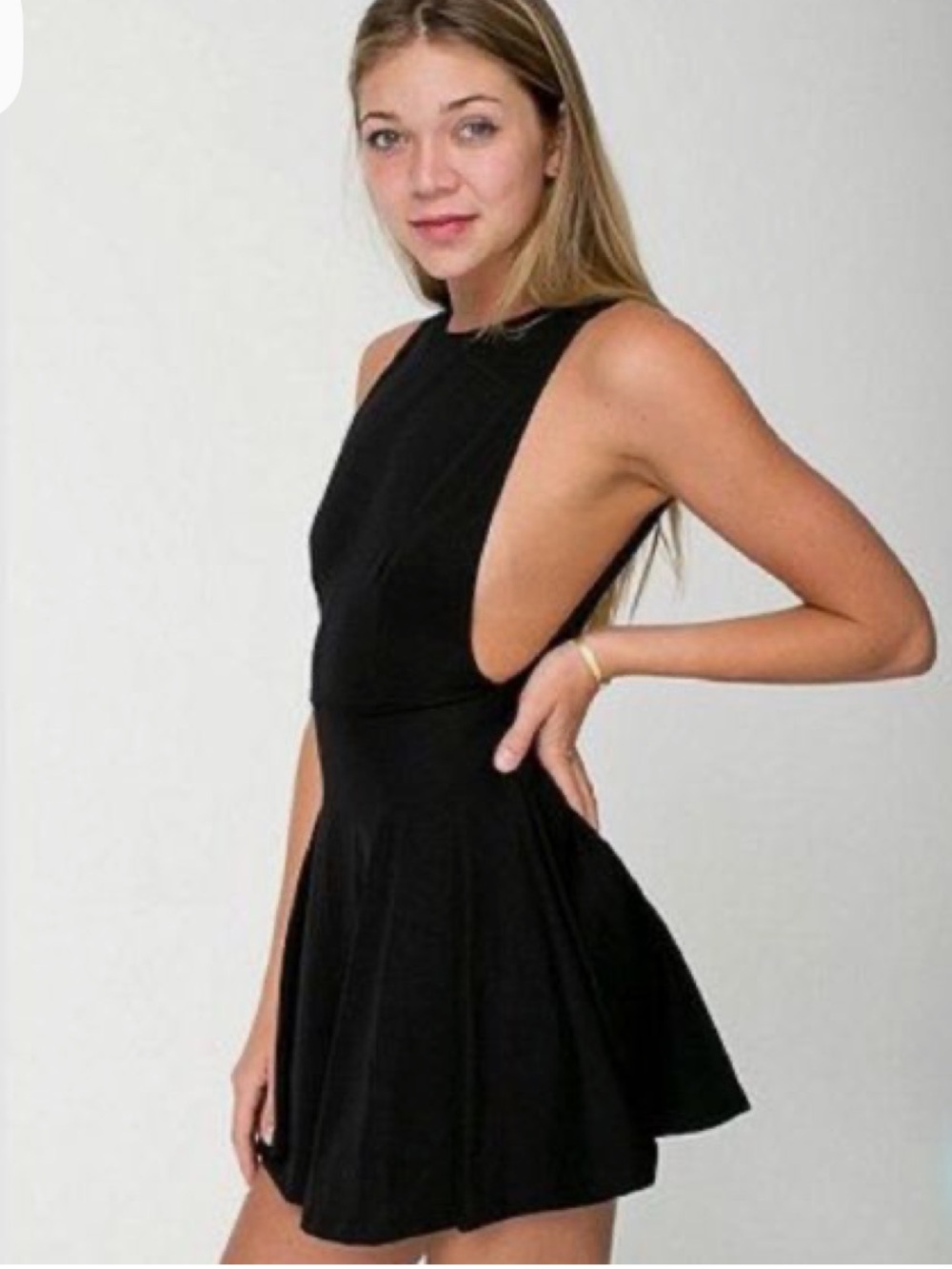 NWT American Apparel Open-Back Skater Dress